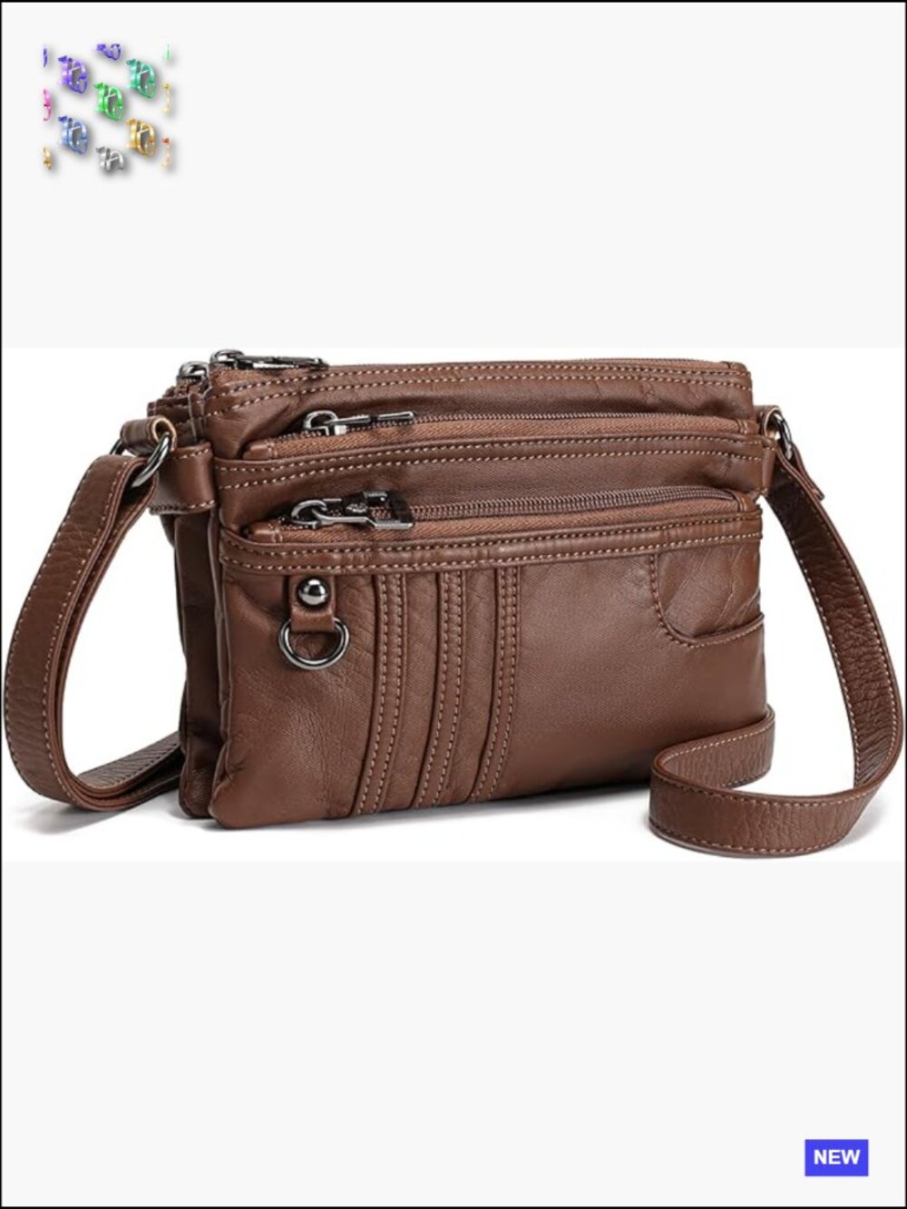 Multiple Pockets Small Crossbody Purse Cell Phone Bag Shoulder Bag Travel